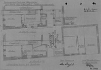 Grundriss Erdgeschoss, Zustand und Neuplanung von 1937 / Wohn- und Geschäftshaus in 79219 Staufen, Staufen im Breisgau (21.09.1937 - Stadtarchiv Staufen)