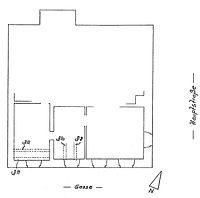 Grundriss 1. Obergeschoss / Wohn- und Geschäftshaus in 79219 Staufen, Staufen im Breisgau (01.01.1995 - Burghard Lohrum)