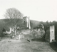 Aufnahmen von Nord, 1984 / Burgruine Freudenburg in 97896 Freudenberg/Main Aufnahmen von Nord, 1984 / Burgruine Freudenburg in 97896 Freudenberg/Main