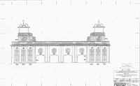 Belvedere, ehem. Schießhaus, Ansicht von Osten,
Urheber: Fischer (Ingenieurbüro für Photogrammetrie) / Belvedere, ehem. Schießhaus in 76646 Bruchsal