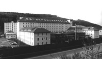 Ehem. Spinnerei, Ansicht von Südosten,
Urheber: Regierungspräsidium Karlsruhe, RPK, Ref. 26 / Ehem. Spinnerei in 76275 Ettlingen, kein Eintrag