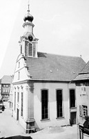 Evang. Stadtkirche, 1766, Ansicht SW
Quelle: Bildarchiv Foto Marburg / Evangelische Stadtkirche in 74740 Adelsheim