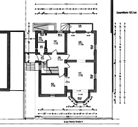 Villa Götte, Grundriss Erdgeschoss, 
Urheber: Architekturbüro Paus, Wolfram / Villa Götte  in 69120 Heidelberg-Neuenheim