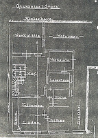 Wohn- und Geschäftshaus, Grundriss EG, um 1900,
Urheber: Marburg, Freies Institut für Bauforschung und Dokumentation e.V. / Wohn- und Geschäftshaus in 69117 Heidelberg-Altstadt