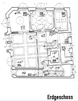 ehem. Oberrheinische Bank, Bank- und Wohnhaus, Grundriss, EG,
Urheber: Burkhard, Hans und Körkel, Klaus (Heidelberg, Freie Architekten) / ehem. Oberrheinische Bank, Bank- und Wohnhaus in 69117 Heidelberg-Altstadt