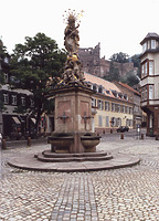 Kornmarkt-Madonna, Ansicht von Nordwesten, 
Urheber: Projektgruppe Kornmarkt (Heidelberg, Stadtverwaltung) / Kornmarkt Madonna  in Heidelberg-Altstadt