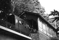 Bergbahn, Station Molkenkur, Einstiegshalle von 1906, Ansicht von Nordwesten,
Urheber: Regierungspräsidium Karlsruhe, RPK, Ref. 26 / Bergbahn in Heidelberg, Altstadt