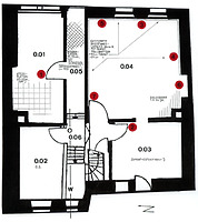 Wohnhaus, Grundriss, EG
Urheber: Knoch, Peter (Bauforschung - Bauaufmaße - Dokumentationen) / Wohnhaus in 69117 Heidelberg-Altstadt