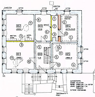 Altes Rentamt, Befundplan, Grundriss, EG
Quelle: Säubert, Bernd und Lorenz, Stefan (Karlsruhe) / Altes Rentamt in 74889 Sinsheim-Ehrstädt