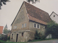 Wohnstallhaus, Ansicht SO
 / Wohnstallhaus in 74706 Osterburken, Seligental (1993 - Dokumentation (Crowell, Karlsruhe))