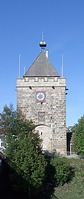 Pliensauturm, Südansicht 
(Foto: Karlheinz Woschée, September 2005) / Pliensauturm in 73728 Esslingen am Neckar, Pliensauvorstadt