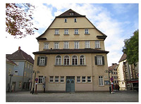 Ansicht der Ostfassade vor dem Umbau (2010) / Altes Bezirksrathaus, Rathaus in 70372 Stuttgart, Bad Cannstatt (01.06.2010 - strebewerk)