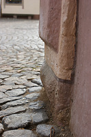 Detail Buckelquaderecke / Wohnhaus  in 79219 Staufen, Staufen im Breisgau (29.01.2009 - Lohrum)