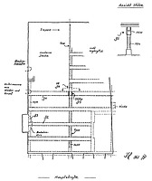 Systemskizze Grundriss Keller / Wohnhaus Hauptstr. 62 in 79219 Staufen, Staufen im Breisgau (01.10.1988 - Burghard Lohrum)
