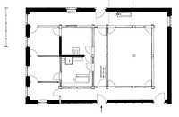 Grundriss (Erdgeschoss) / Hotzenwaldhaus in 77793 Gutach (Schwarzwaldbahn) (SFLM)