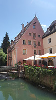 Ehem. Garnsiede, Schwörhausgasse 3, Ulm - Nordwestansicht / Ehem. Garnsiede in 89073 Ulm (30.05.2018 - Christin Aghegian-Rampf)