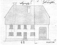 Nordansicht (Baugesuch von 1880) / Wohnhaus mit Bäckerei in 88255 Baienfurt (04.04.1880 - Gemeindearchiv Baienfurt) Nordansicht (Baugesuch von 1880) / Wohnhaus mit Bäckerei in 88255 Baienfurt (04.04.1880 - Gemeindearchiv Baienfurt)