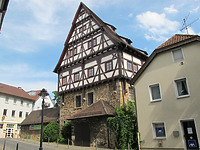 Ansicht des Storchen von Westen / Liebenstein'sches Schlösschen bzw. sog. Storchen in 73033 Göppingen (24.05.2011 - Markus Numberger, Büro für Bauforschung und Denkmalschutz)