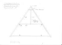 Querschnitt (A-A) Dach; systematische Skizze / Wohnhaus in 73525 Schwäbisch Gmünd (03.07.1990 - Lohrum)