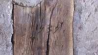 Jahreszahl "1434" im Glockengeschoss / Martinskirche in 70599 Stuttgart, Plieningen (31.07.2013 - strebewerk)