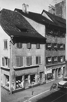 Straßenansicht Hussenstraße Ecke Hieronymusgasse / Wohnhaus in 78426 Konstanz (Bildindex Foto Marburg (LDA Freiburg, Foto 31/69))