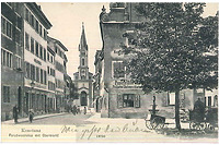 Paradiesstraße, Blick vom ehemaligen Obermarkt. / Wohnhaus in 78426 Konstanz (15.12.2014 - Zur Verfügung gestellt duch Untere Denkmalschutzbehörde Konstanz.)