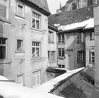 Ansicht von West (Hofseite), 1986 / Wohnhaus in 78426 Konstanz (Auszug aus "Raumbuch mit Fotodokumentation")
