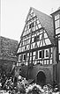 Giebel Hofraum (1973) / Fachwerkhaus in 75417 Mühlhausen, Mühlhausen an der Enz (Bildindex Foto Marbug; Neg. Nr. LDA KA 1541/29a)