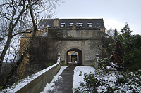 Tor von 1758 bzw. 1785 am Hinteren Schlosshof, Blick gen Südwest (2012) / Schloss Kirchberg an der Jagst in 74592 Kirchberg an der Jagst (24.01.2012 - strebewerk.)