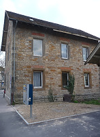 Ansicht gegen Norden (2012) / Dienstwohngebäude in 97980 Bad Mergentheim (16.04.2012 - haas + haas/Niederstetten)