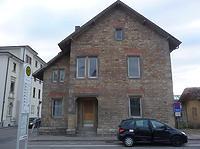 Ansicht gegen Osten (2012) / Dienstwohngebäude in 97980 Bad Mergentheim (16.04.2012 - haas + haas/Niederstetten)