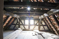 1. DG, Giebel der westlichen Haushälfte (2012) / Doppelwohnhaus Bergstraße 6 in 71287 Weissach - Flacht (11.05.2012 - M. Hermann)