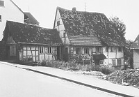 Ansicht Traufseite / Fachwerkhaus in 76703 Menzingen (LAD Baden-Württemberg, Außenstelle Karlsruhe, Microfiche-Scan mi06679f07)