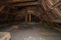 Dachstuhl über dem Rathausgebäude; Blick nach Westen (2012) / Rathaus in 88709  Meersburg (03.05.2012 - strebewerk (Stuttgart))