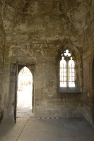 Innenaufnahme Nordwand Ursprungsbau / Regiswindiskapelle St. Anna in 74348 Lauffen am Neckar (28.08.2012 - strebewerk.Riegler Läpple Partnerschaft Dipl.-Ing.)