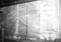 Abdruck des Vorgängerdaches an der westlichen Giebelscheibe im 1. DG (2012) / Wohn- und Geschäftshaus in 88709  Meersburg (S. Uhl, 2012)