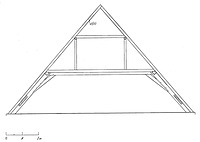 Systemskizze Querschnitt Dachwerk / Wohn- und Geschäftshaus in 79219 Staufen, Staufen im Breisgau (Burghard Lohrum)