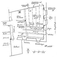 Systemskizze Grundriss 1. Obergeschoss / Wohnhaus in 79219 Staufen, Staufen im Breisgau (21.08.1984 - Burghard Lohrum)