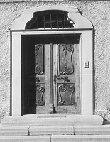 Kloster Heiligkreuztal, Herrenhaus, Hauseingang (1971) / Herrenhaus  in 88499 Heiligkreuztal (Bildindex Foto Marburg (mi05711f07a); LDA BW, Tübingen/Bebenhausen)