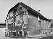Ansicht gegen Norden; Zustand vor der Restaurierung. / Weberzunfthaus in 88239 Wangen, Wangen im Allgäu (1993 - Landesamt für Denkmalpflege, Iris Geiger-Messner)