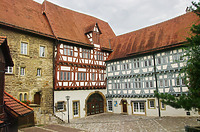 Ansicht Spitalhof gegen Nordost / Ehem. Bürgerspital in 74206 Bad Wimpfen (18.08.2011 - Burghard Lohrum)