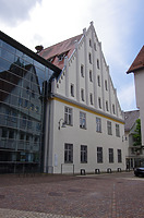 Nordostansicht des heutigen Museums Biberach, Museumstraße 6 / Ehem. Hl.-Geist-Spital, heute Museum in 88515 Biberach, Biberach an der Riß (24.06.2018 - Christin Aghegian-Rampf)
