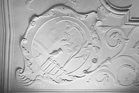 Stuckdetail Stuckdecke Stube 2. OG,  / Sog. Haus Rose in 88239 Wangen im Allgäu (28.06.2010 - A. Kuch)
