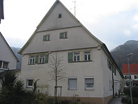Ansicht des Wohngebäudes von Osten / ehem. Zehntscheune in 73252 Lenningen, Oberlenningen Ansicht des Wohngebäudes von Osten / ehem. Zehntscheune in 73252 Lenningen, Oberlenningen
