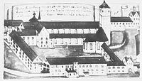 Ansicht von Gabriel Buzelin (Constatiae Beneditae, 1642) / Basilika St. Martin und Oswald in 88250 Weingarten (Bildindex Foto Marburg: Aufnahme-Nr. Z 24.479; Microfiche-Scan mi03173d01) Ansicht von Gabriel Buzelin (Constatiae Beneditae, 1642) / Basilika St. Martin und Oswald in 88250 Weingarten (Bildindex Foto Marburg: Aufnahme-Nr. Z 24.479; Microfiche-Scan mi03173d01)