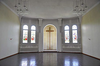 Aktueller Zustand des Kapellenraumes im Obergeschoss / Kapellensaal in 74523 Schwäbisch Hall, Evang. Diakonissenanstalt (strebewerk. Riegler Läpple, Partnerschaft Diplom-Ingenieure)