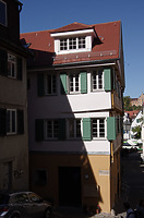 Südostansicht / Fachwerkhaus Judengasse 1 in 72070 Tübingen (21.09.2019 - Christin Aghegian-Rampf)